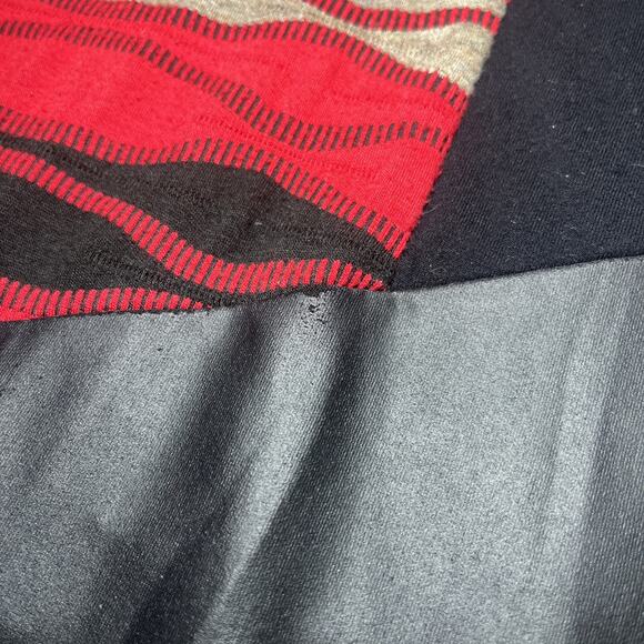 Boho Chic Womens XL Tunic Top Pullover Artsy Boho Asymmetric Lagenlook Red USA - Picture 5 of 8